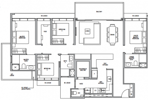 lentor-modern-floor-plan-4-bedroom-d1-singapore